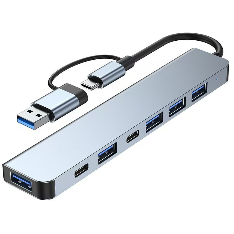 Laptop Accessories And Gadgets - 7ポートUSB A Cハブコンセントレーター3.0 2.0タイプマルチアダプターマルチハブドックスプリッターラップトップPCコンピューター拡張アクセサリー