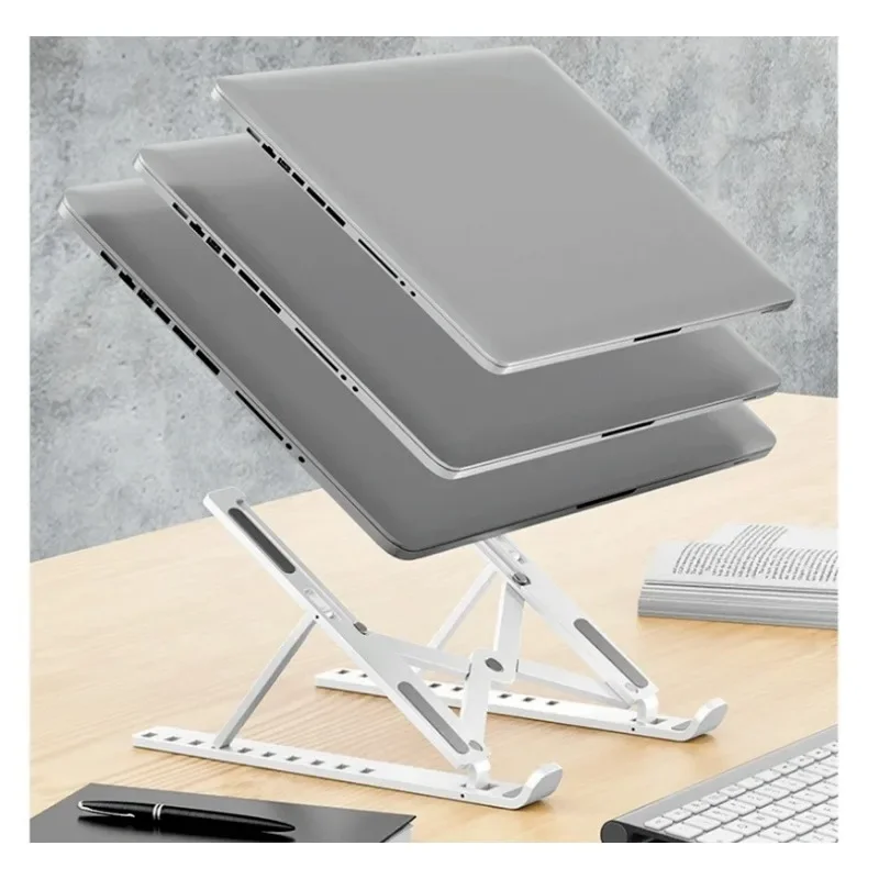 Laptop Accessories Cooling Pad - ポータブルラップトップスタンドタブレットホルダーコンピュータ用折りたたみサポートベース冷却パッドリフティングプレートデスクオフィスアクセサリー