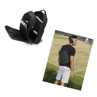 Laptop Backpack Anti Theft - OZUKO クロスボディバッグ男性用盗難防止 14 ラップトップバックパックバッグ防水トラベルバッグファッション Mochilas スクールクロスボディバッグ