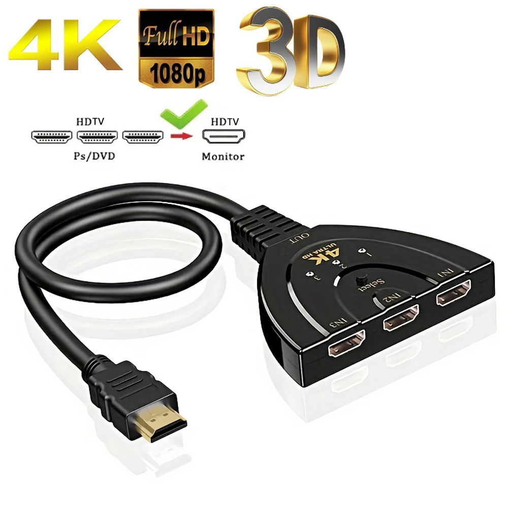 Laptop Accessories Hub - 4K*2K 3 ポート HDTV 互換スイッチ 4K