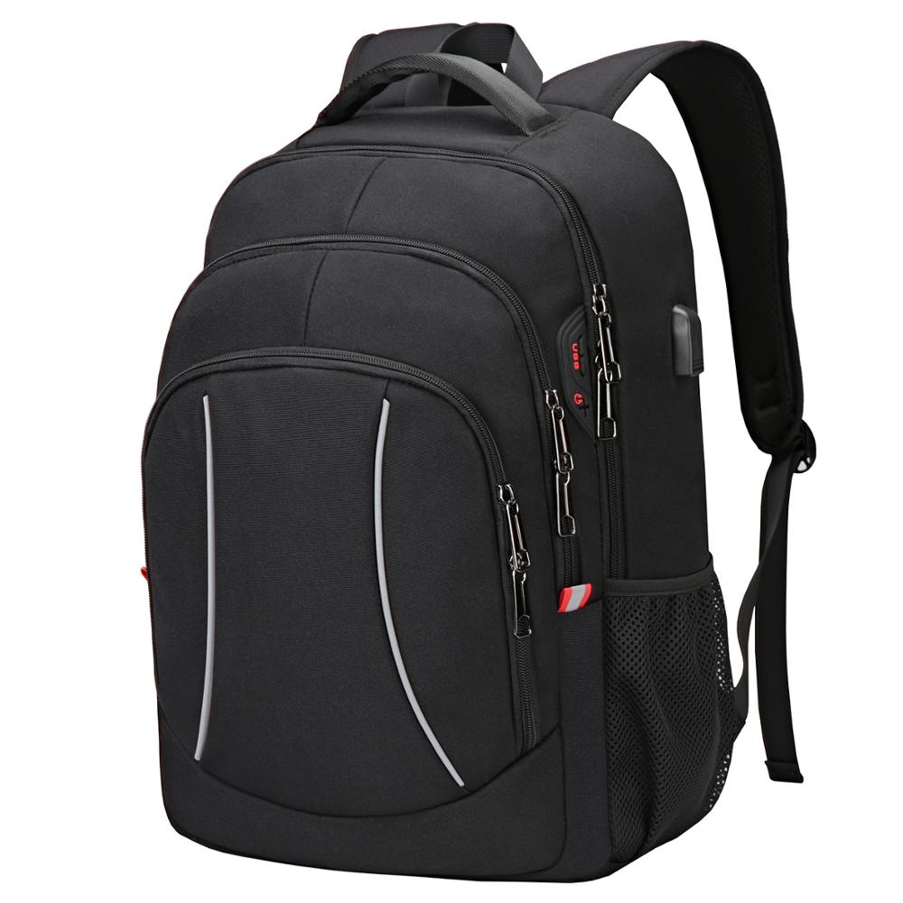 Laptop Backpack Anti Theft - 男性用多機能トラベルバッグ,ラップトップ用の多機能バックパック,屋外デスクトップ用の盗難防止機能,ビジネス,15.6インチ