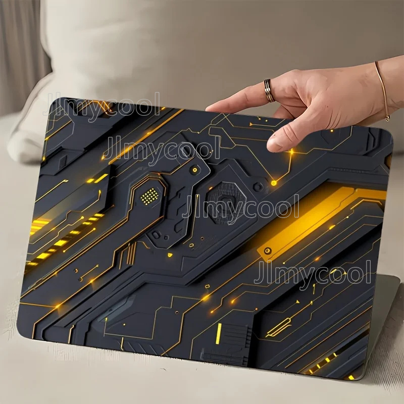 Victus Laptop Accessories - 2 個入りパック テックテクスチャパターン ラップトップアートデカールケース ユニバーサルラップトップスキンステッカー ラップトップ用