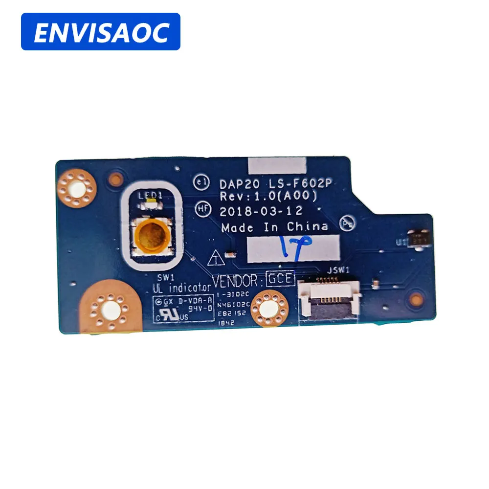 Laptop Repair Accessories - 高精度ラップトップパワーボード,7730 7740 m7730 m7740,ケーブルスイッチ付き,修理アクセサリーdap20 LS-F602P 0cv46j