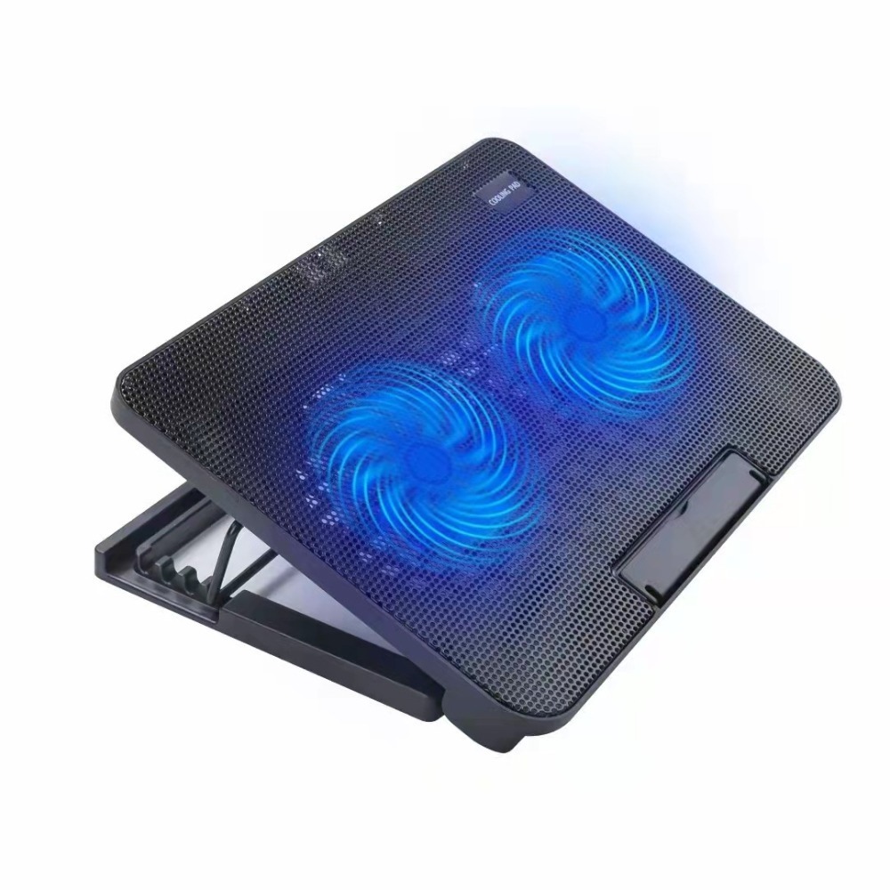 Laptop Accessories Cooling Pad - ラップトップアクセサリー 調節可能なラップトップ冷却パッド USBポート メタルメッシュノートブッククーラー LEDライト ラップトップ冷却スタンド