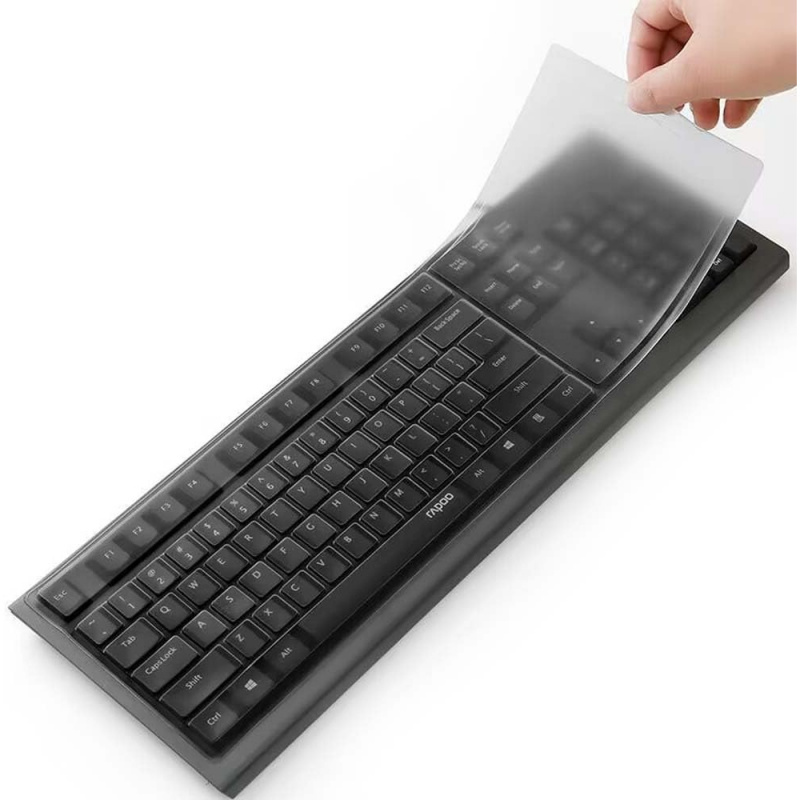 Laptop Accessories Keyboard Cover - 薄くて柔らかいシリコン製キーボードプロテクター、13～17インチのノートパソコンと104/107キーのデスクトップキーボードにユニバーサルフィット、防塵仕様
