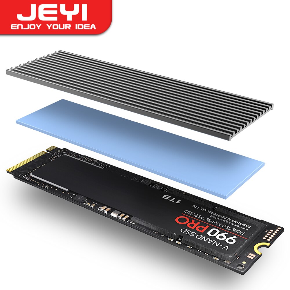 Laptop Accessories Cooling Pad - JEYI M.2 SSD ヒートシンク、アルミニウム NVMe ラジエーター