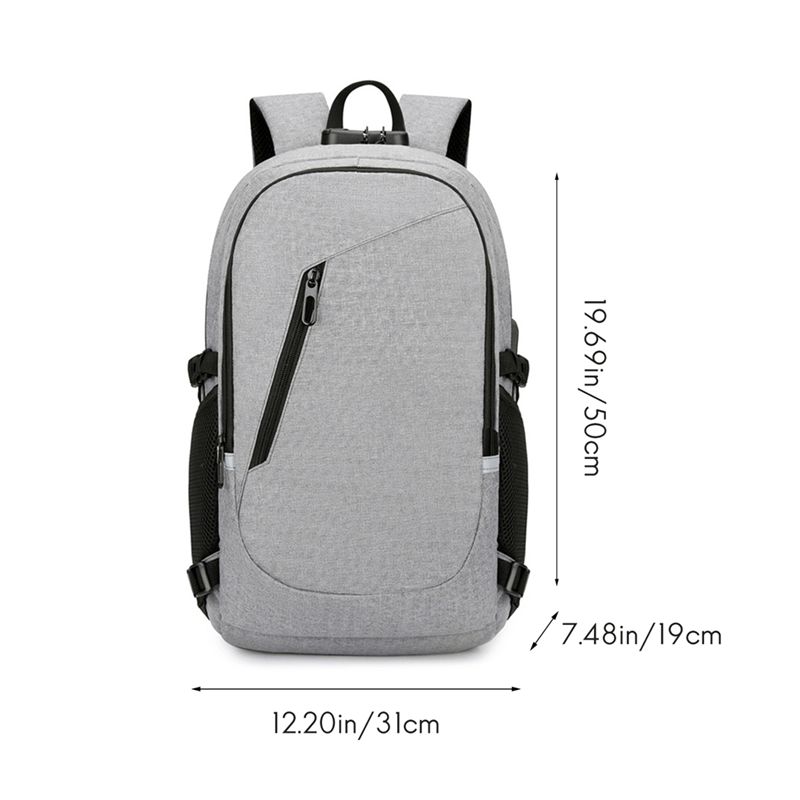 Laptop Accessories Kit Bag - *ONE DAY 大容量トラベルラップトップショルダーバッグ ポータブル防水オーガナイザー 盗難防止機能付き ラップトップを運ぶためのブルー