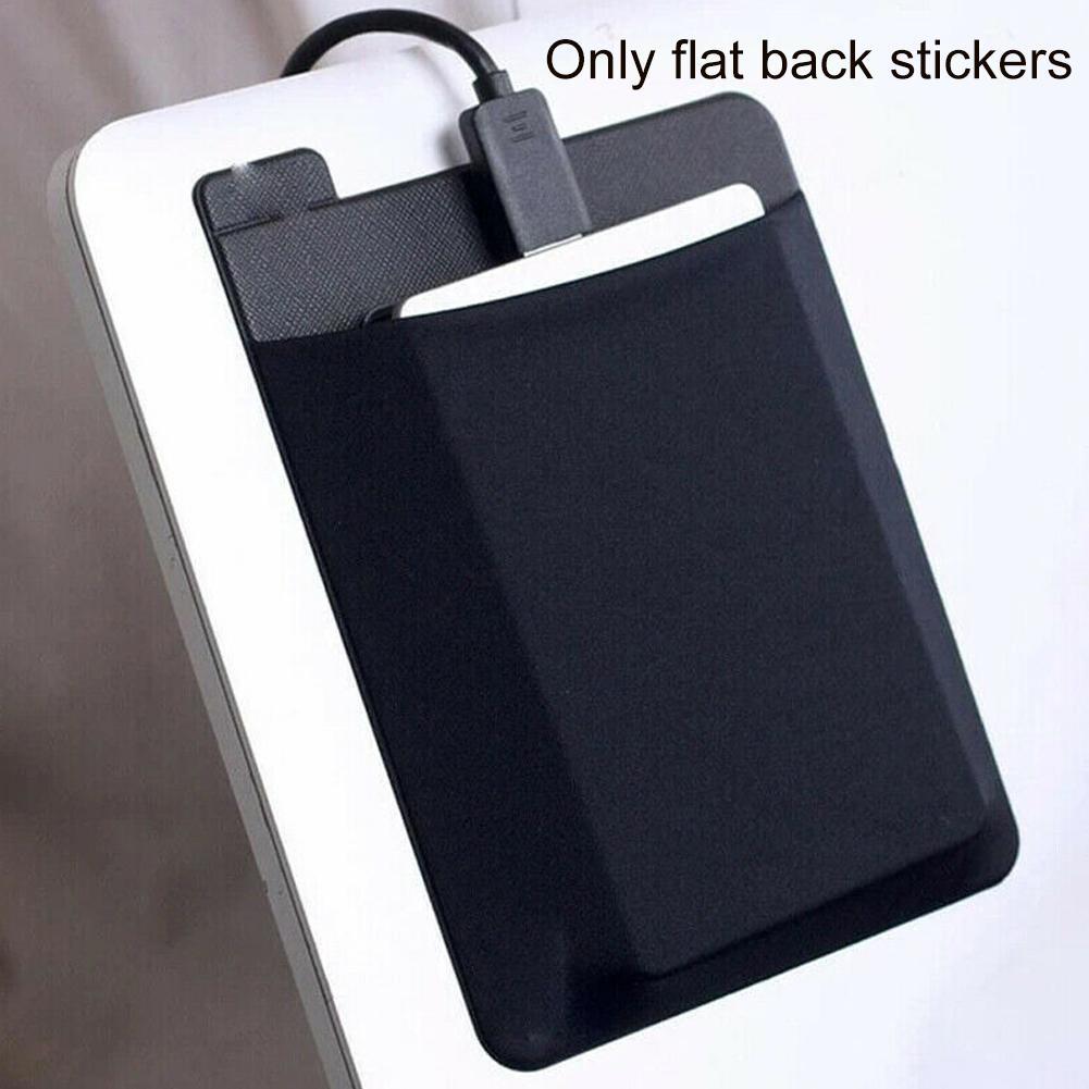 Laptop Accessories Kit Bag - 1 個の自己粘着ラップトップリア収納袋マウスデジタルハードドライブペンポケットポーチラップトップアクセサリー用