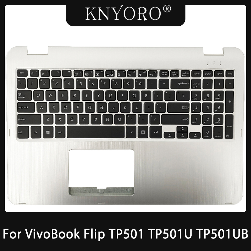 Laptop Accessories Keyboard Cover - Asus viobook用キーボード,p501 tp501u tp501ub tp501ua,カバー付き,英語キーボード,バックライトなし