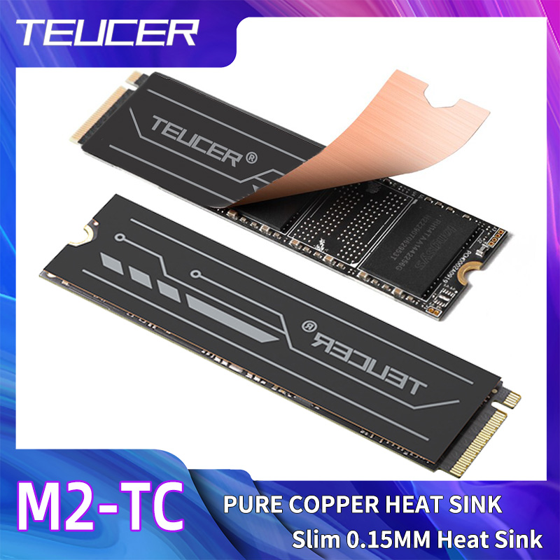 Laptop Accessories Cooling Pad - Teucer-ラップトップ用の2層グラフェンラジエーター,PC用のクーラー,nvme,ngff 2280ドライブ,ssdヒートシンク,グラファイトと銅箔のデザイン
