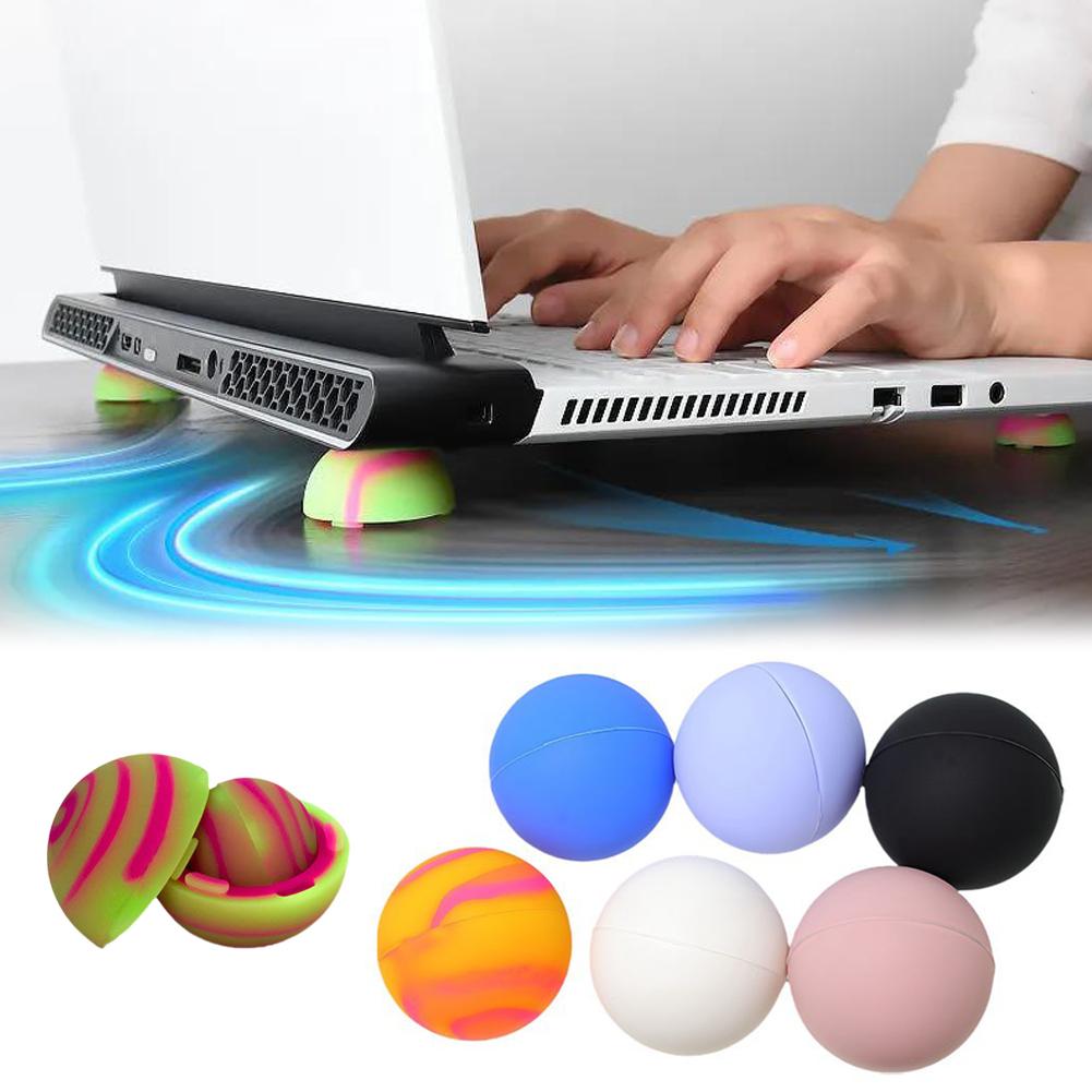 Laptop Accessories Cooling Pad - ラップトップスタンドポータブル冷却パッド MacBook ラップトップクールボール放熱スキッドプルーフパッドクーラースタンド