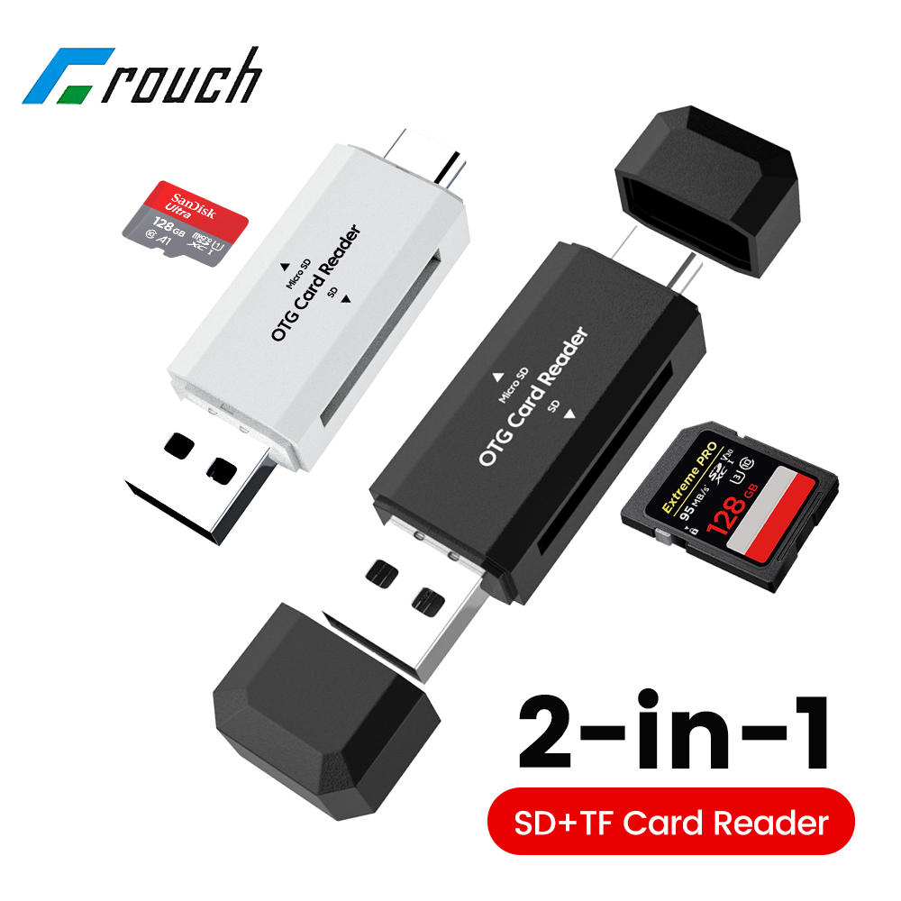 Laptop Accessories And Gadgets - PC用メモリーカードリーダーアダプター,2 in 1, USB 2.0, SD,