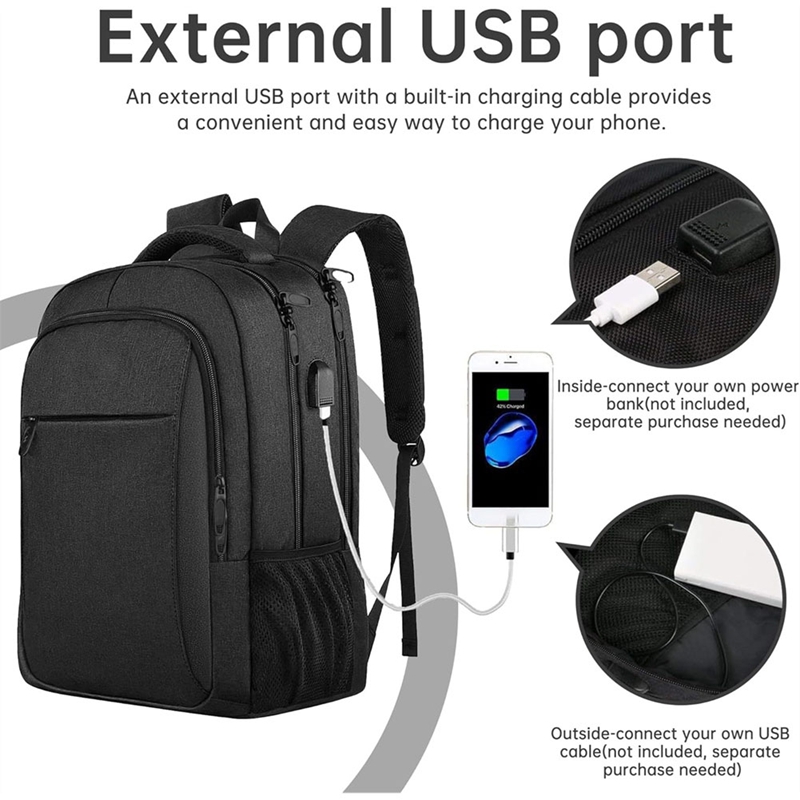 大型トラベルラップトップバックパック、ビジネス盗難防止スリム - Laptop Backpack Anti Theft のレビューと価格