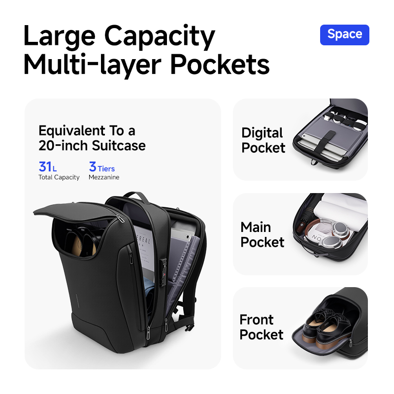 MARK RYDEN 31L スマートメンズバックパック T - Laptop Backpack Anti Theft のレビューと価格