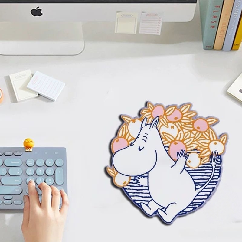 かわいいカバムーミン漫画珪藻泥パーソナリティマウスパッド防水 - Good Laptop Accessories のレビューと価格