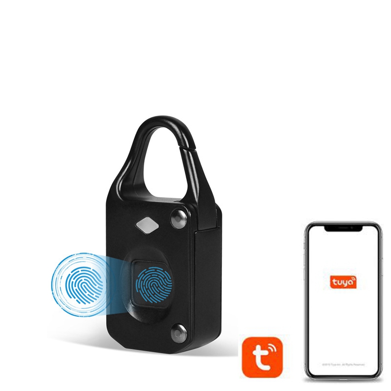 Tuya Bluetooth ミニ指紋スマート南京錠キーレス - Laptop Backpack Anti Theft のレビューと価格