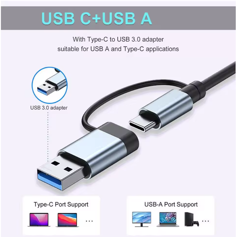 7ポートUSB A Cハブコンセントレーター3.0 2.0タ - Laptop Accessories And Gadgets のレビューと価格
