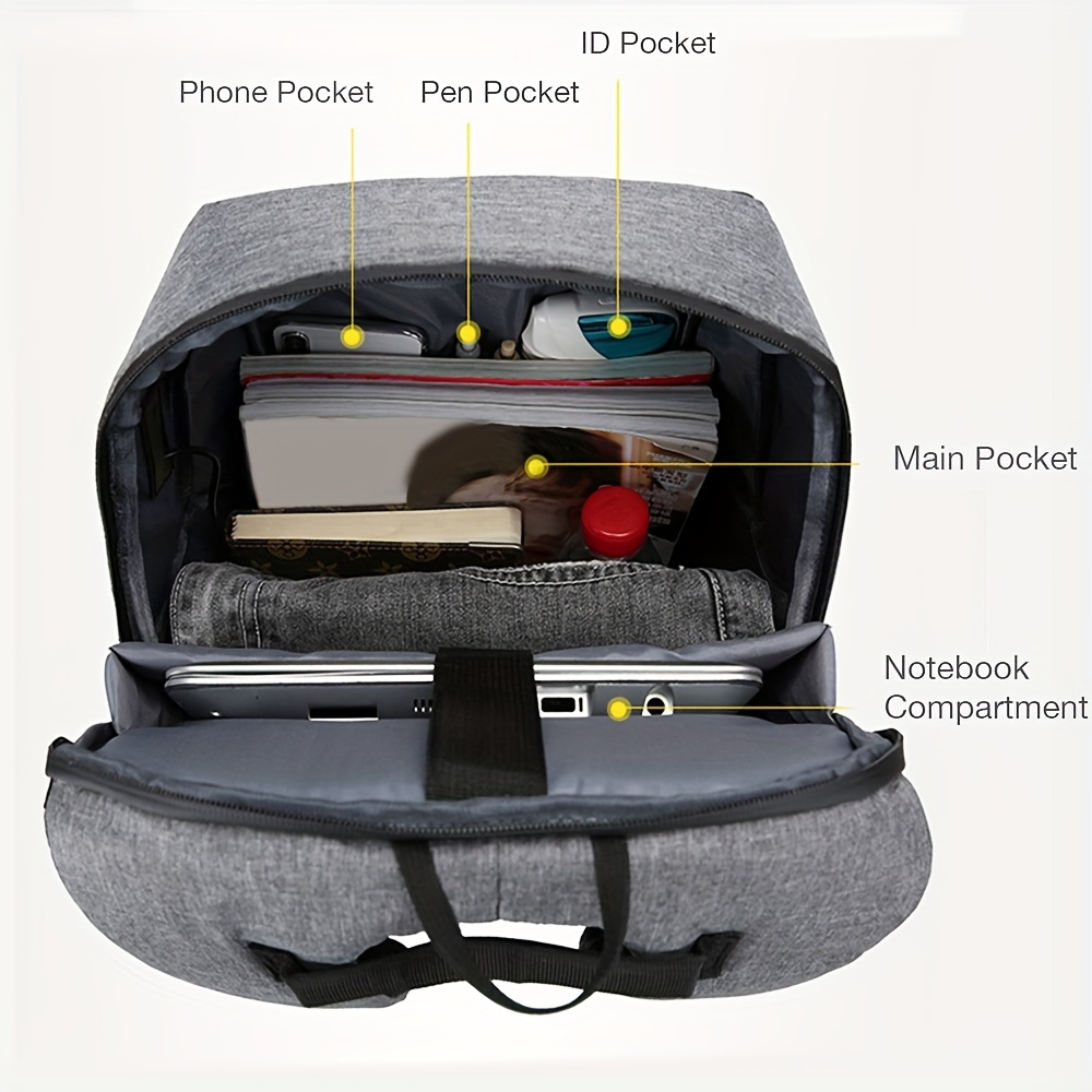 盗難防止男性ビジネスラップトップバックパック 15.6 イン - Laptop Backpack Anti Theft のレビューと価格