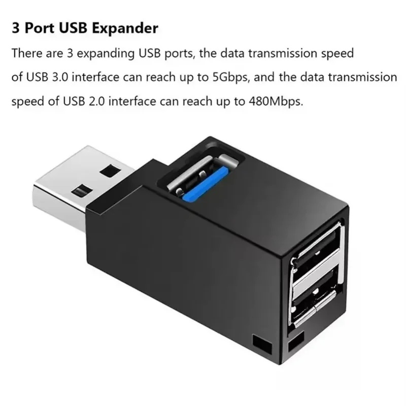 USB 3.0 2.0 回転可能な 3 ポートハブスプリッタ - Laptop Accessories And Gadgets のレビューと価格