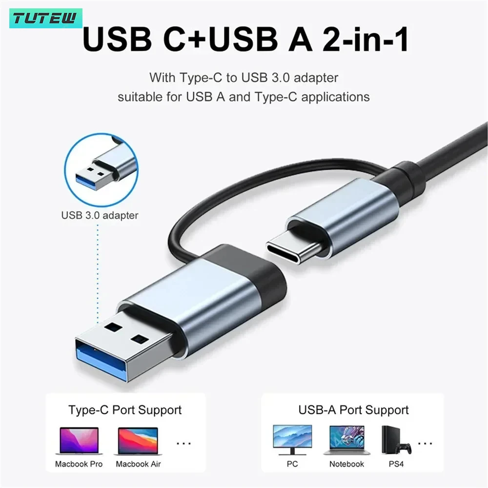 8 in 1 USB C ハブ USB スプリッター USB - Laptop Accessories Hub のレビューと価格