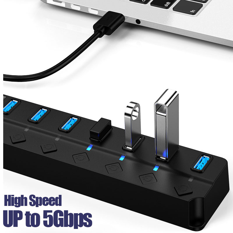 7in1 USB 3.0ハブ マルチUSBスプリッターハブ  - Laptop Accessories Hub のレビューと価格