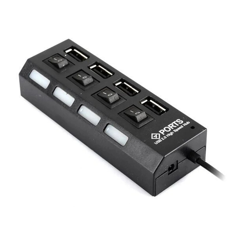 4ポートUSB 2.0ハブ拡張スプリッター、独立したLEDス - Laptop Accessories Hub のレビューと価格