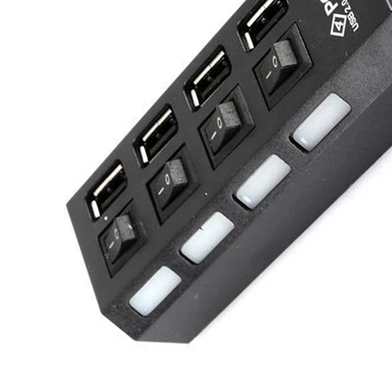 4ポートUSB 2.0ハブ拡張スプリッター、独立したLEDス - Laptop Accessories Hub のレビューと価格