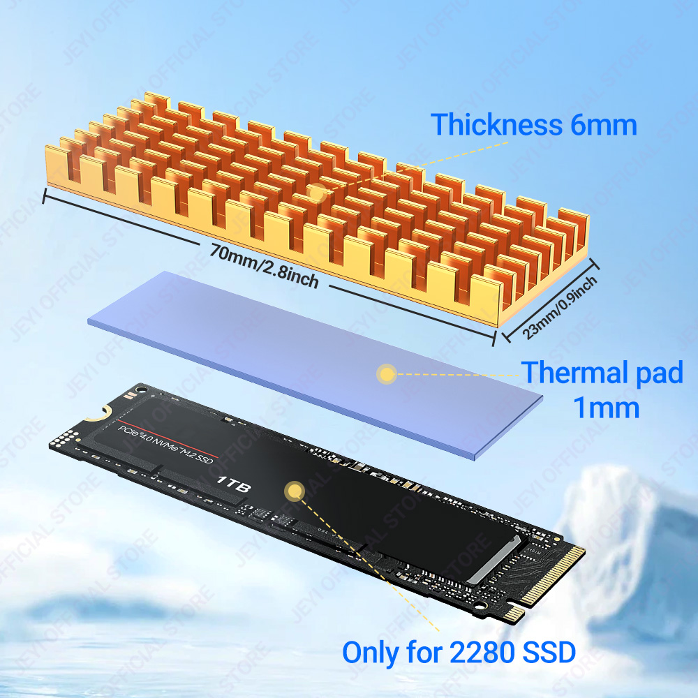 Ssdアルミニウムヒートシンク,マルチバージョン,サーマルパ - Laptop Accessories Cooling Pad のレビューと価格