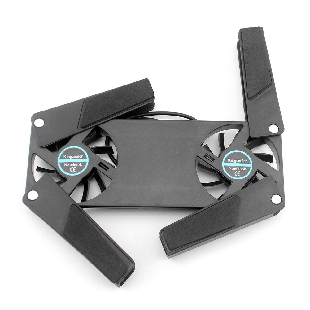 折りたたみ式冷却パッド ノートパソコンクーラー ダブルファン - Laptop Accessories Cooling Pad のレビューと価格