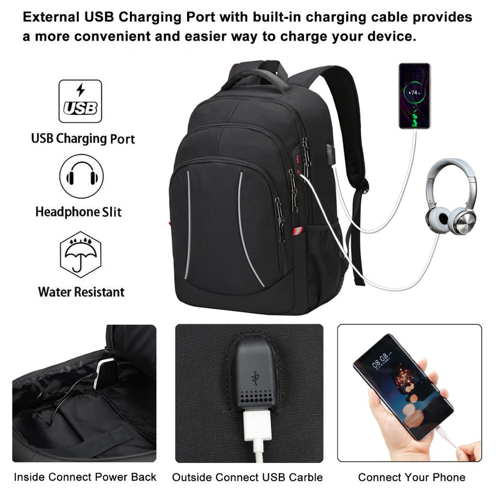 男性用多機能トラベルバッグ,ラップトップ用の多機能バックパッ - Laptop Backpack Anti Theft のレビューと価格