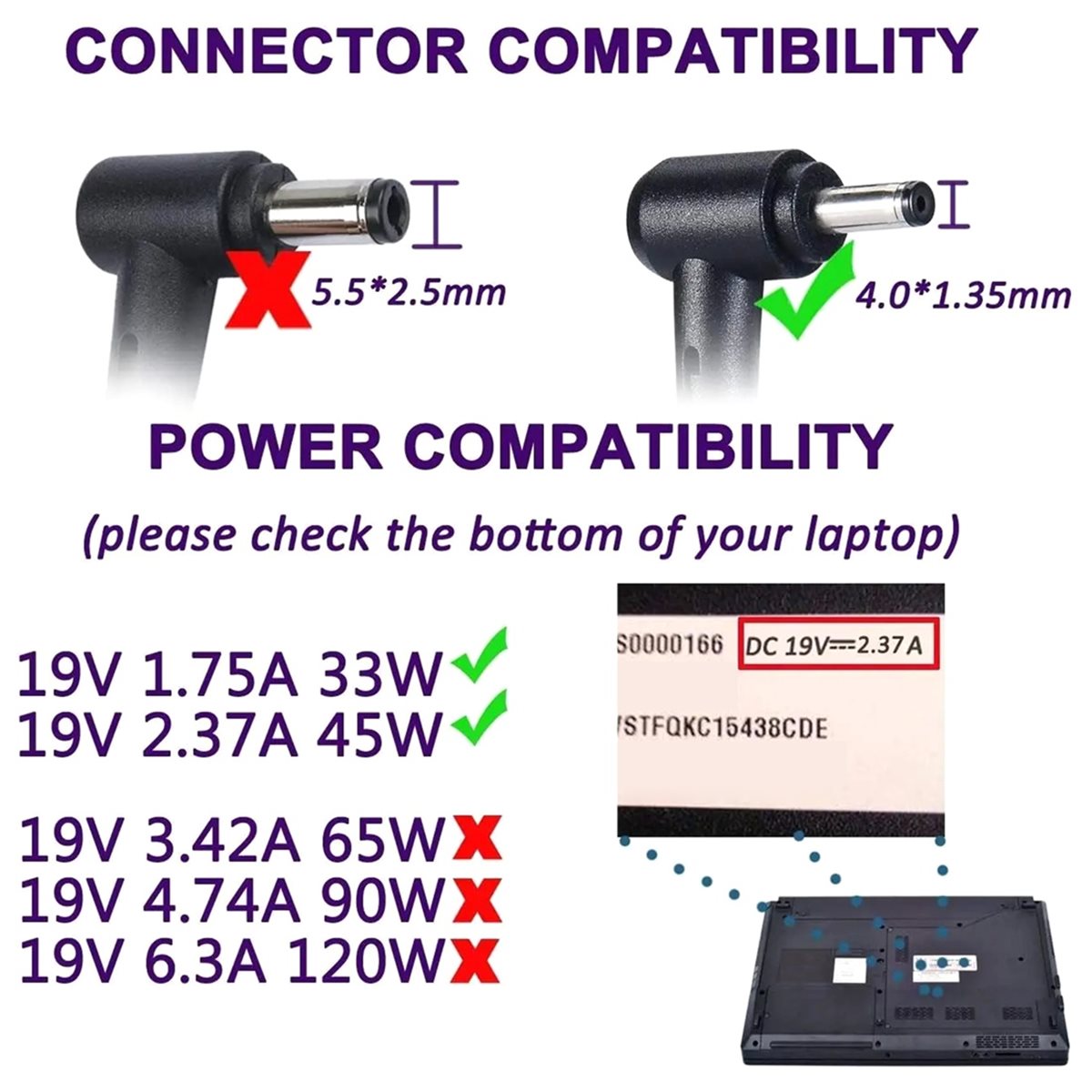 【TODAY-BUY】~@ 19V 2.37A 45W 4. - Laptop Accessories To Buy のレビューと価格