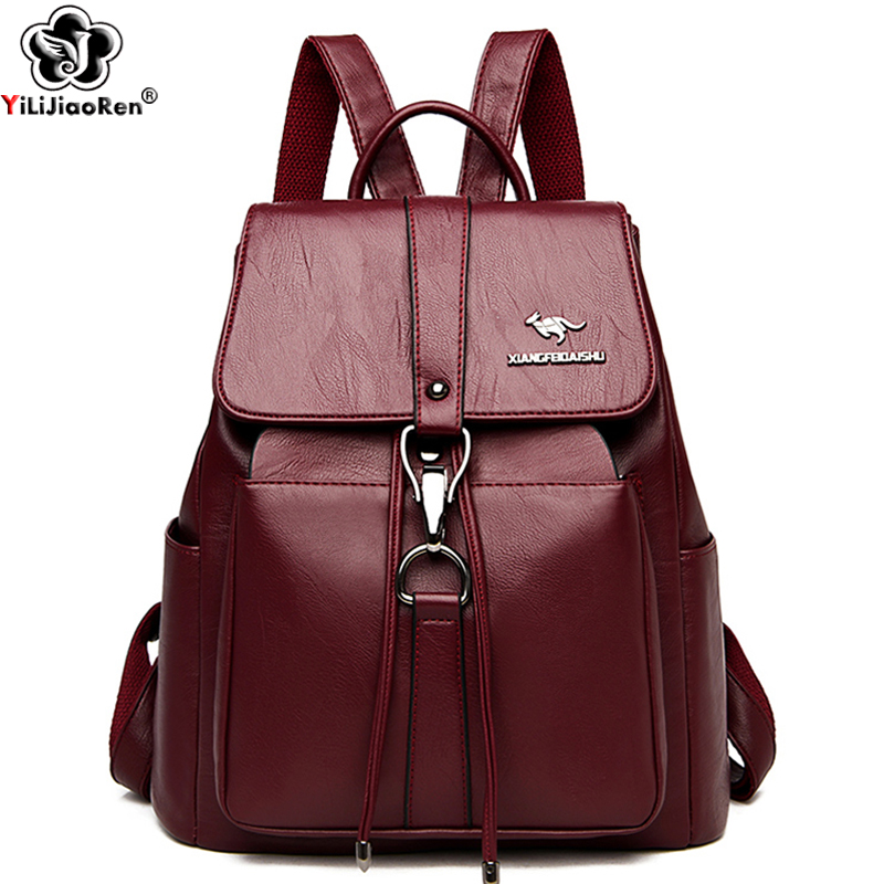 抗盗難バックパック女性のショルダーバッグ有名なブランドレザー - Laptop Backpack Anti Theft のレビューと価格