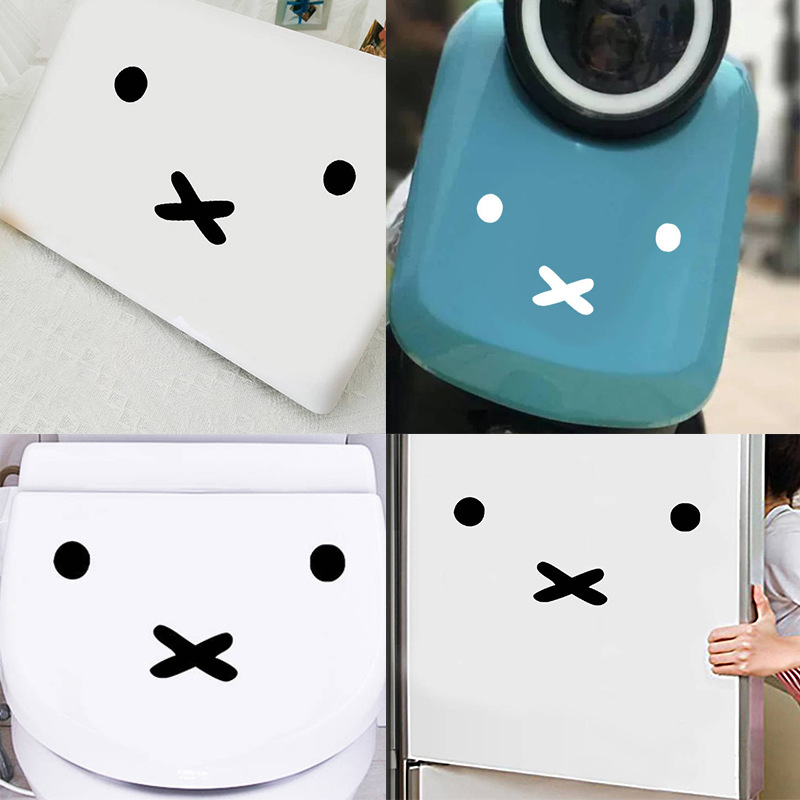 かわいいミッフィー漫画絵文字車のステッカー燃料タンクカバース - Good Laptop Accessories のレビューと価格