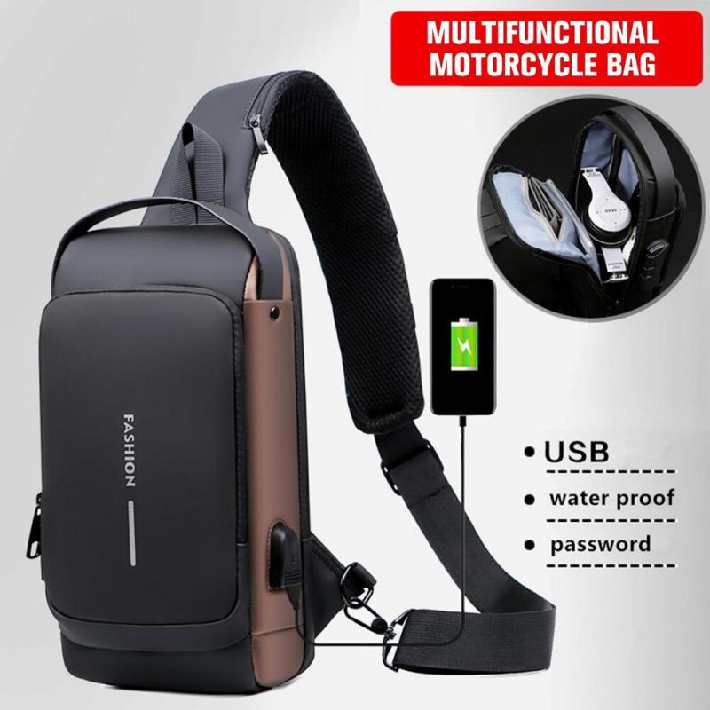 男性用盗難防止パスワードロック付きバイクバッグ,メンズチェス - Laptop Backpack Anti Theft のレビューと価格