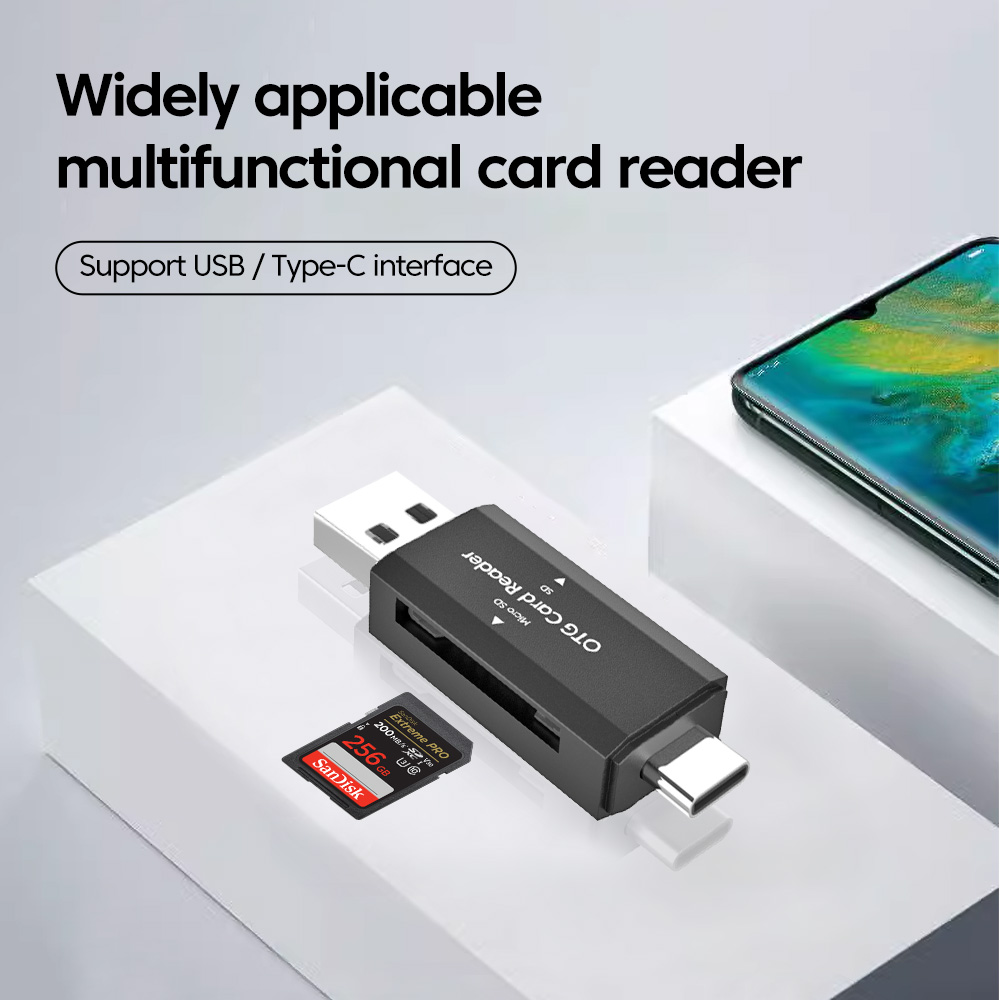 2 in 1 タイプ C SD TF カードリーダー USB - Laptop Accessories And Gadgets のレビューと価格