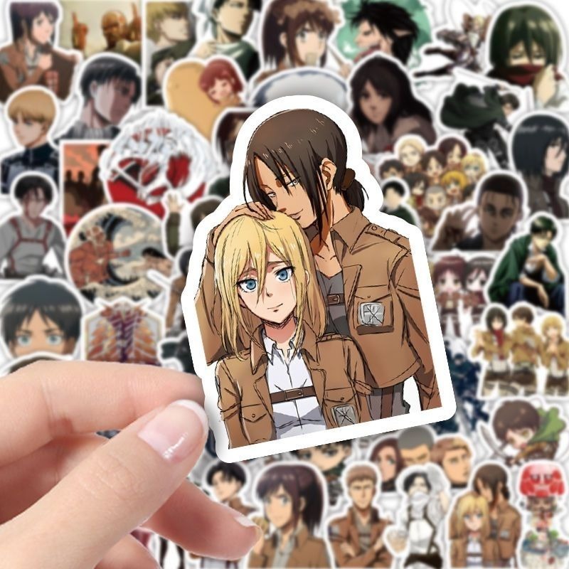 60枚入り 進撃の巨人 アニメステッカー かわいい 防水デカ - Good Laptop Accessories のレビューと価格