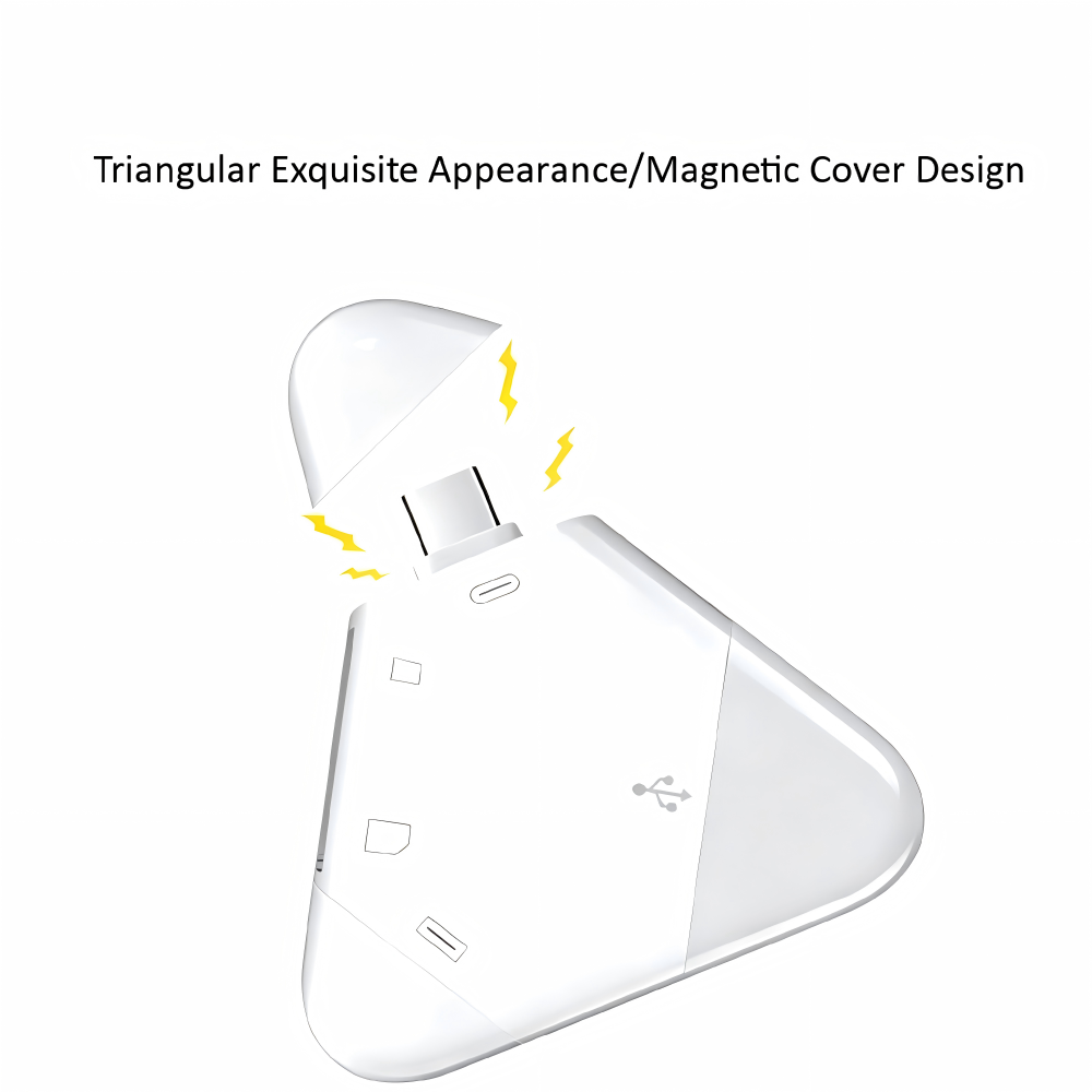 3in1メモリカードリーダー、三角形磁気キャップ付き、USB - Laptop Ergonomic Accessories のレビューと価格