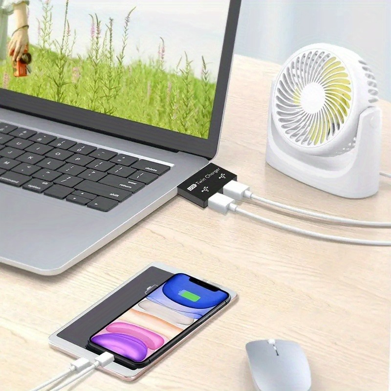 ミニ USB 2.0 スプリッターハブ 1In2 Out オ - Laptop Accessories Hub のレビューと価格