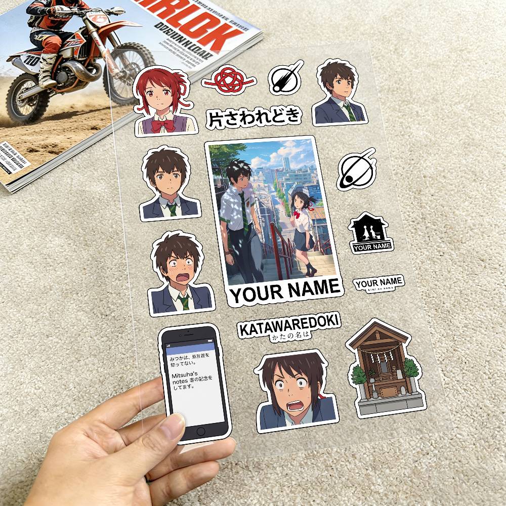 アニメあなたの名前はみっとか映画ステッカー車体バンパー窓オー - Laptop Accessories Name のレビューと価格