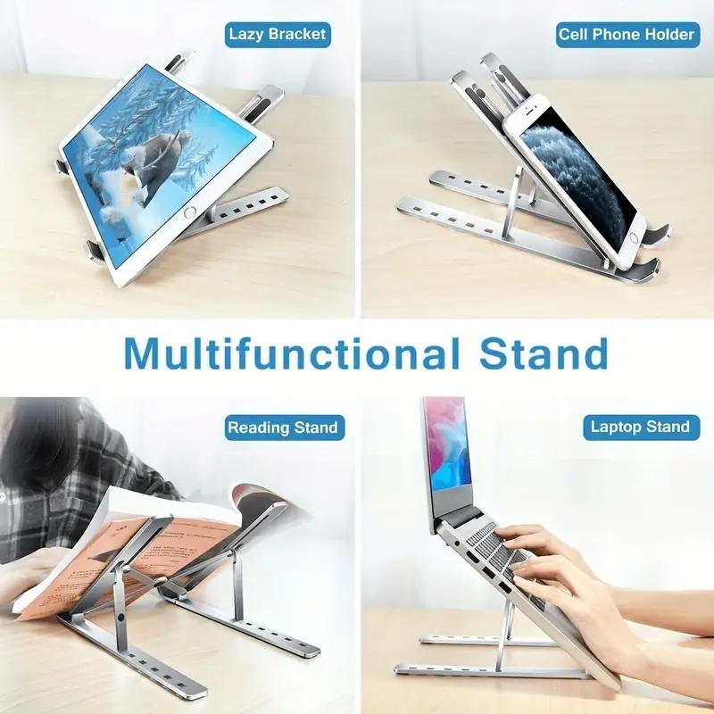 折りたたみラップトップスタンド調節可能なポータブル折りたたみ - Laptop Accessories And Gadgets のレビューと価格