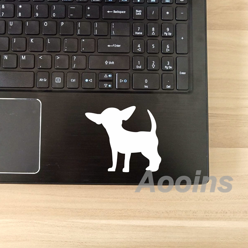 かわいいチワワデカールパーソナライズされた犬の名前ビニールス - Laptop Accessories Name のレビューと価格