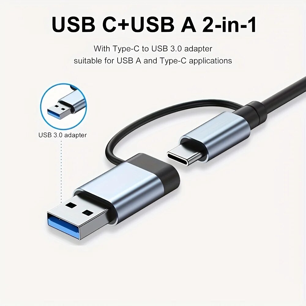 2in1 USB3.0ハブ 7ポート Type-C拡張スプリ - Laptop Accessories And Gadgets のレビューと価格