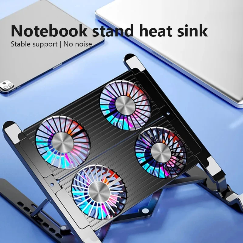 新しいノートパソコンクーラーベーススタンド折りたたみ式ノート - Laptop Ergonomic Accessories のレビューと価格
