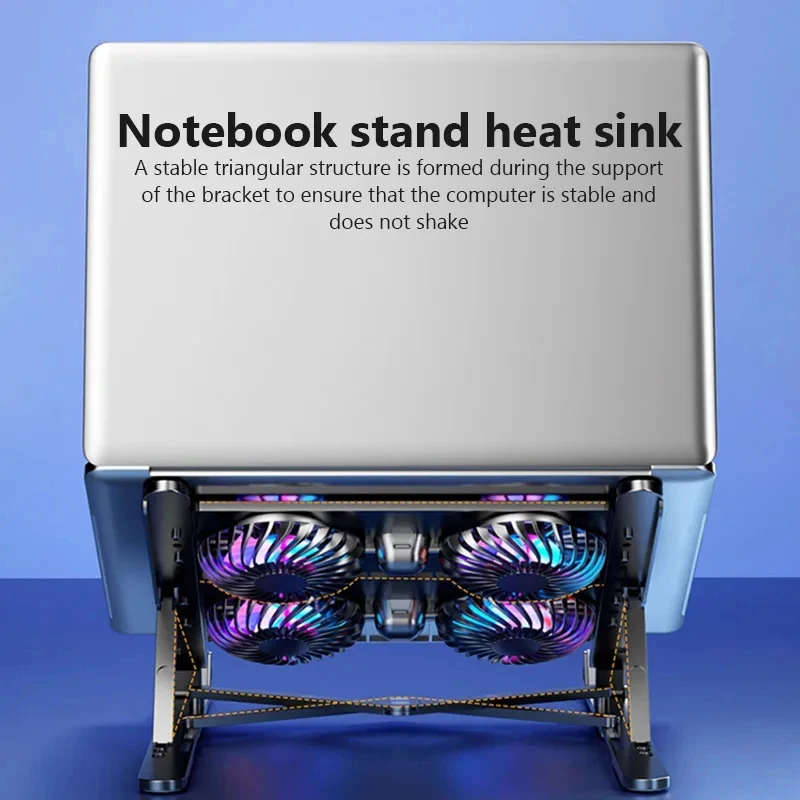 新しいノートパソコンクーラーベーススタンド折りたたみ式ノート - Laptop Ergonomic Accessories のレビューと価格
