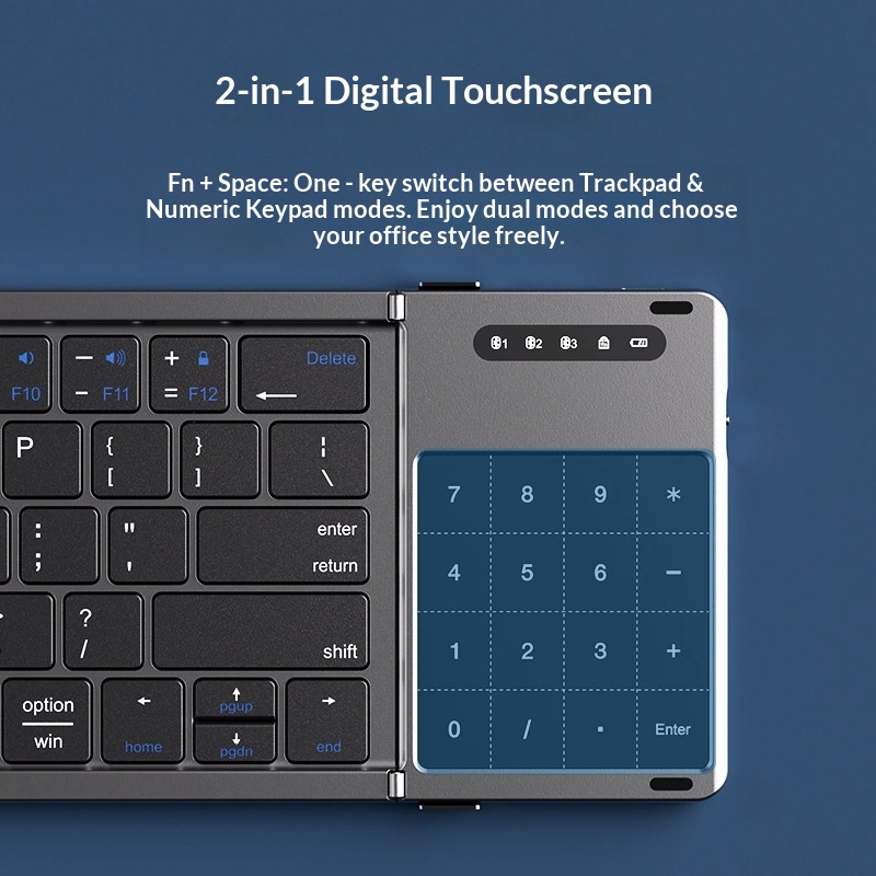 Mengzu 三つ折りワイヤレス Bluetooth キーボ - Laptop Ergonomic Accessories のレビューと価格