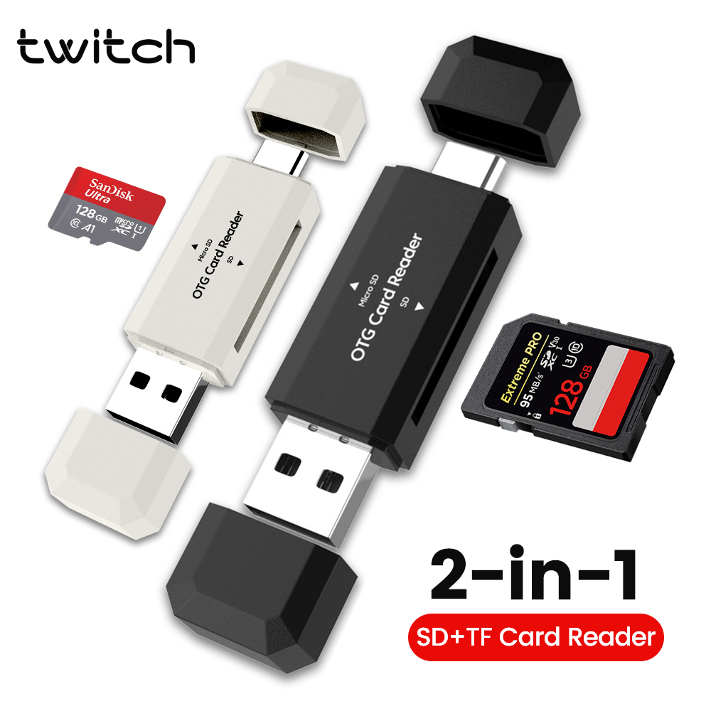 2 in 1 タイプC SD/TFカードリーダー USB 2 - Laptop Accessories And Gadgets のレビューと価格
