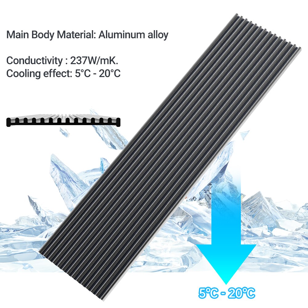 JEYI M.2 SSD ヒートシンク、アルミニウム NVM - Laptop Accessories Cooling Pad のレビューと価格