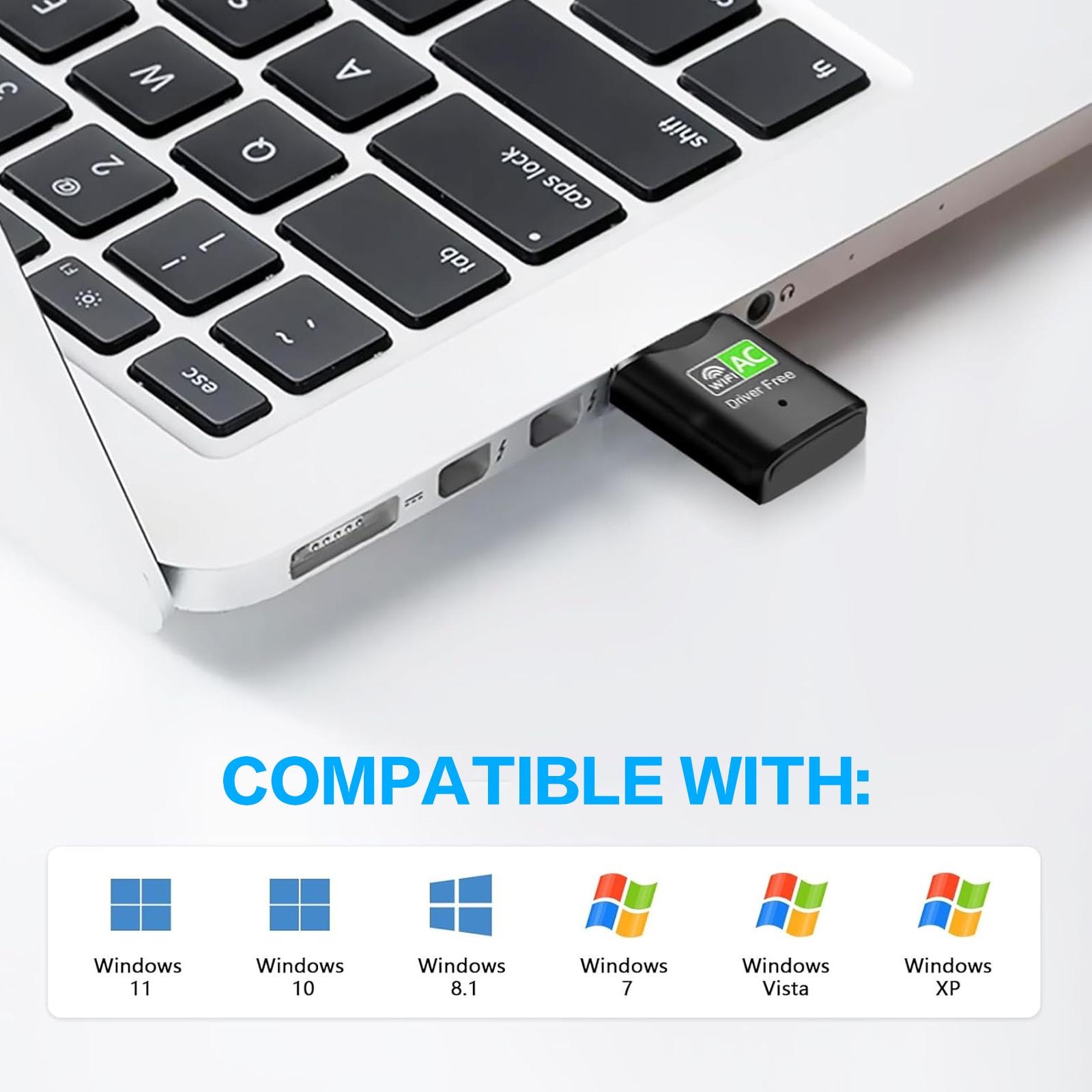 AC600 USB WiFi アダプター、デュアルバンド 2 - Laptop Ergonomic Accessories のレビューと価格