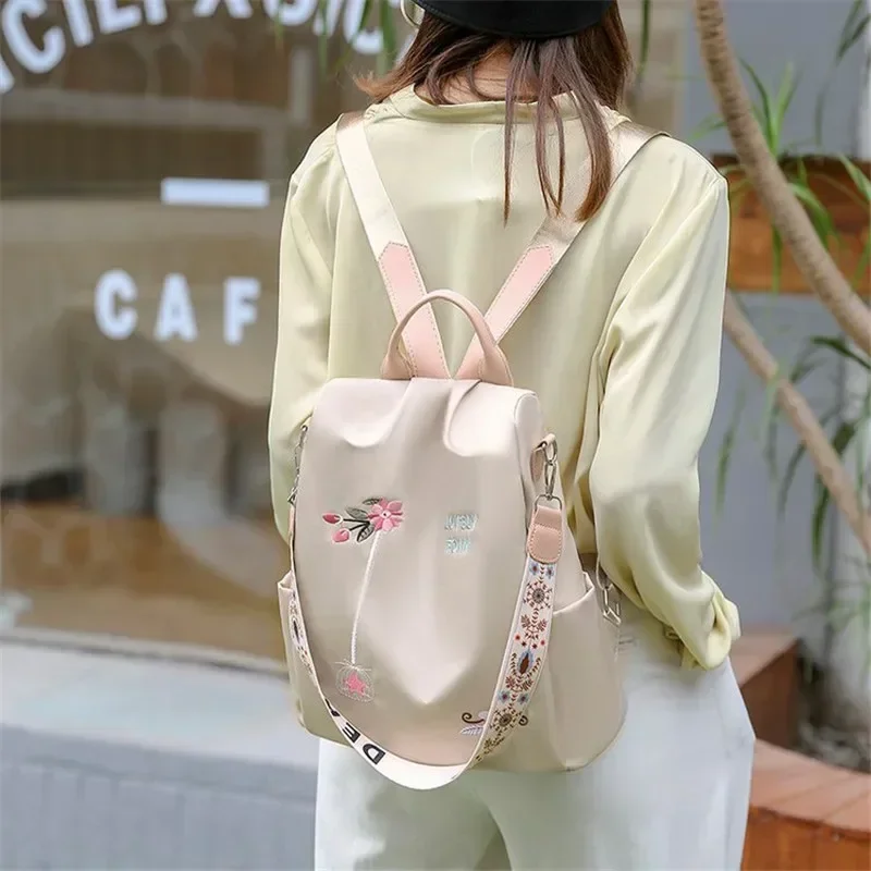 防水オックスフォード刺繍入り女性用バックパック ファッション - Laptop Backpack Anti Theft のレビューと価格